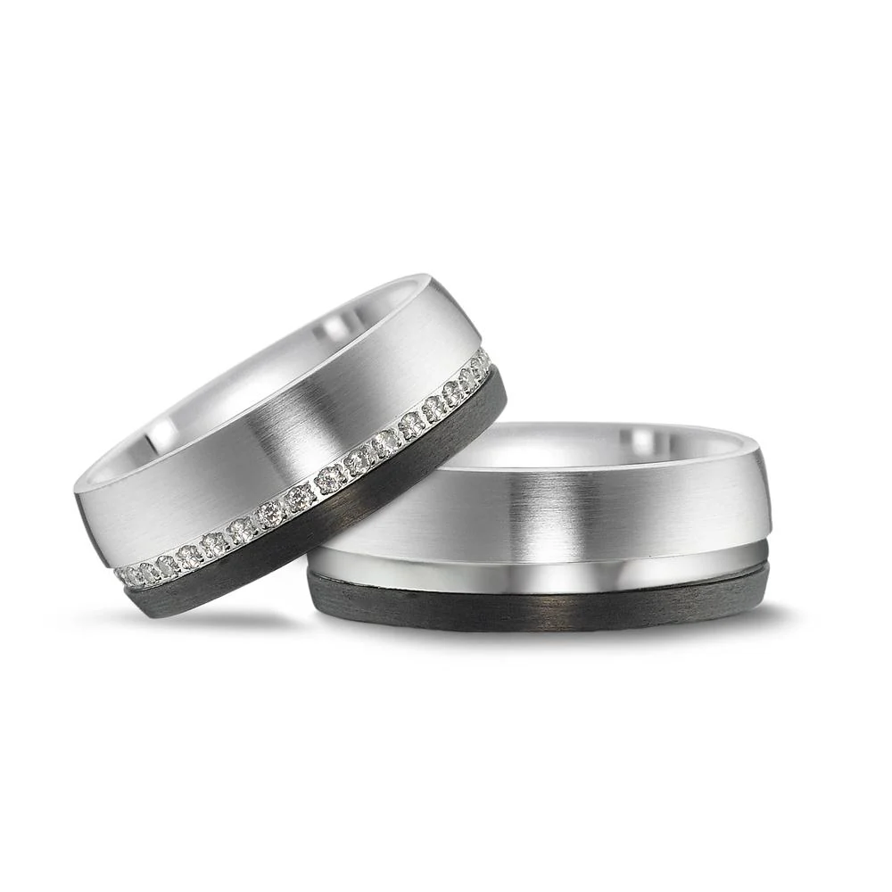 Anello del partner Acciaio inossidabile, Carbonio - Image 3