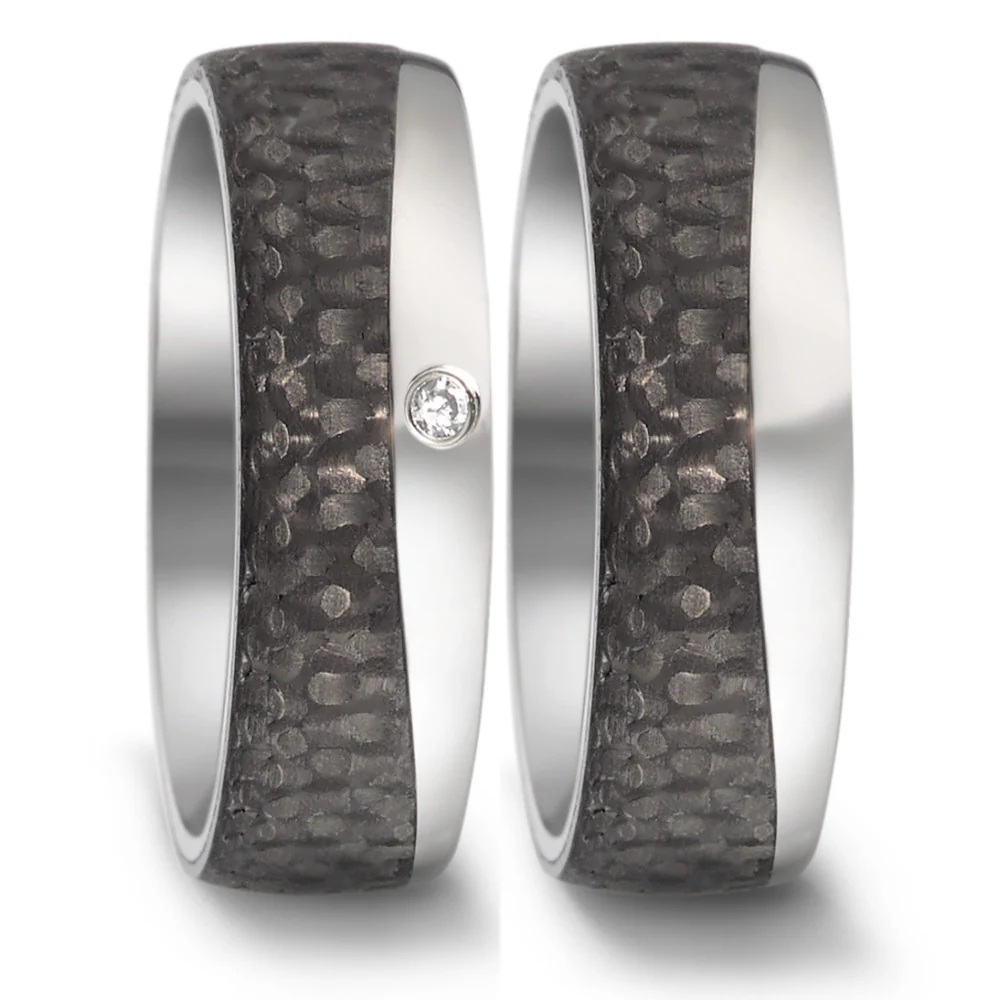 Anello del partner Acciaio inossidabile, Carbonio - Image 2