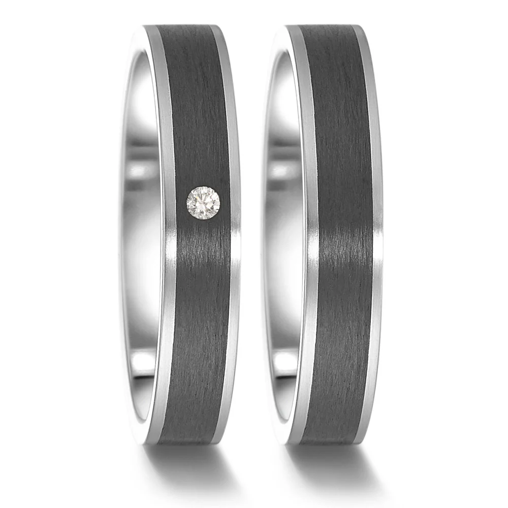 Anello del partner Acciaio inossidabile, Carbonio - Image 2