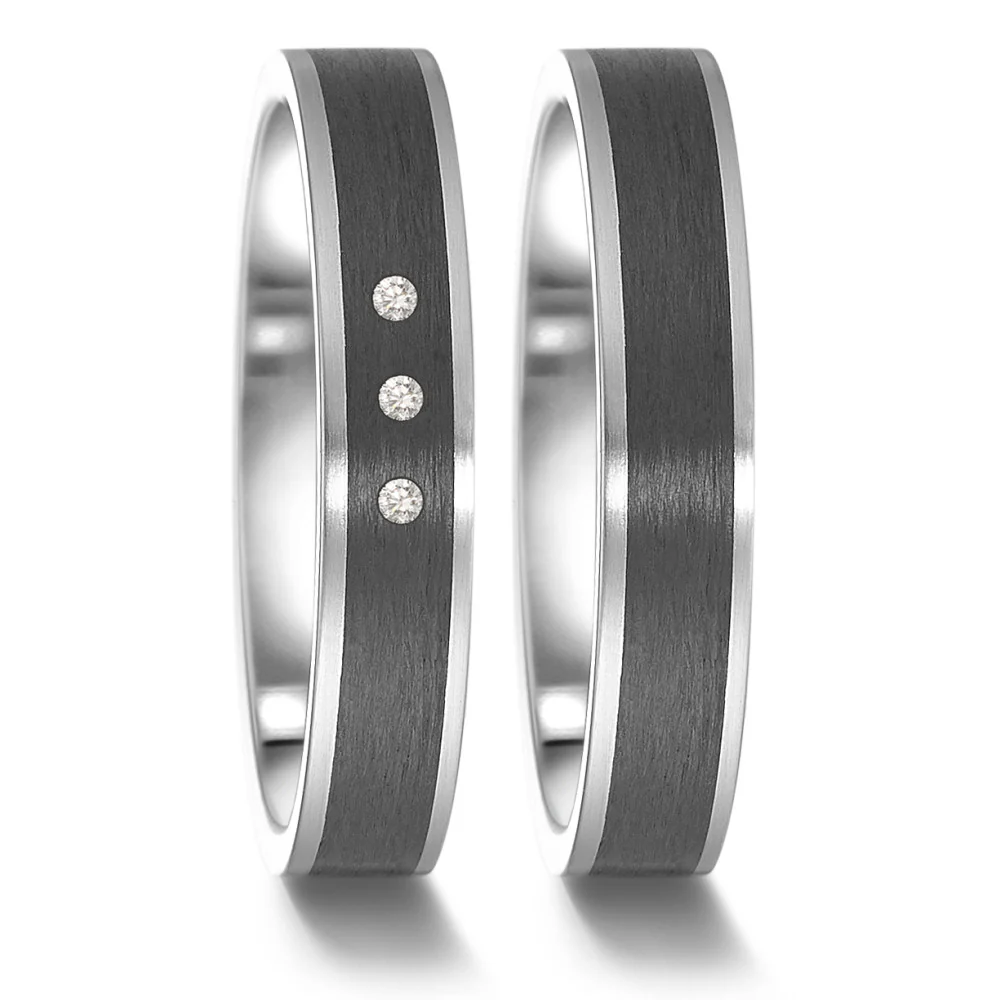 Anello del partner Acciaio inossidabile, Carbonio - Image 4