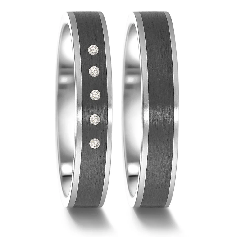 Anello del partner Acciaio inossidabile, Carbonio - Image 5