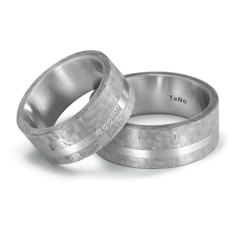 Anello del partner Acciaio inossidabile, Carbonio - Image 3