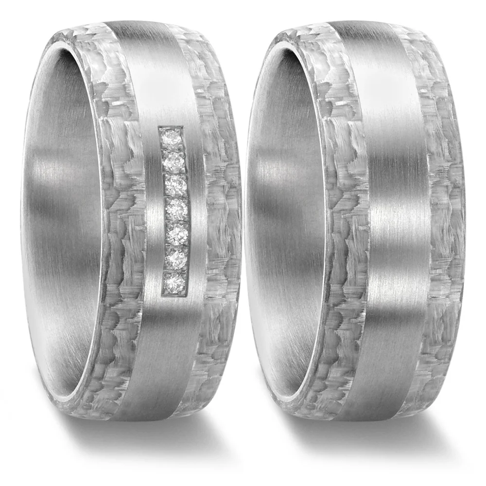 Anello del partner Acciaio inossidabile, Carbonio - Image 2