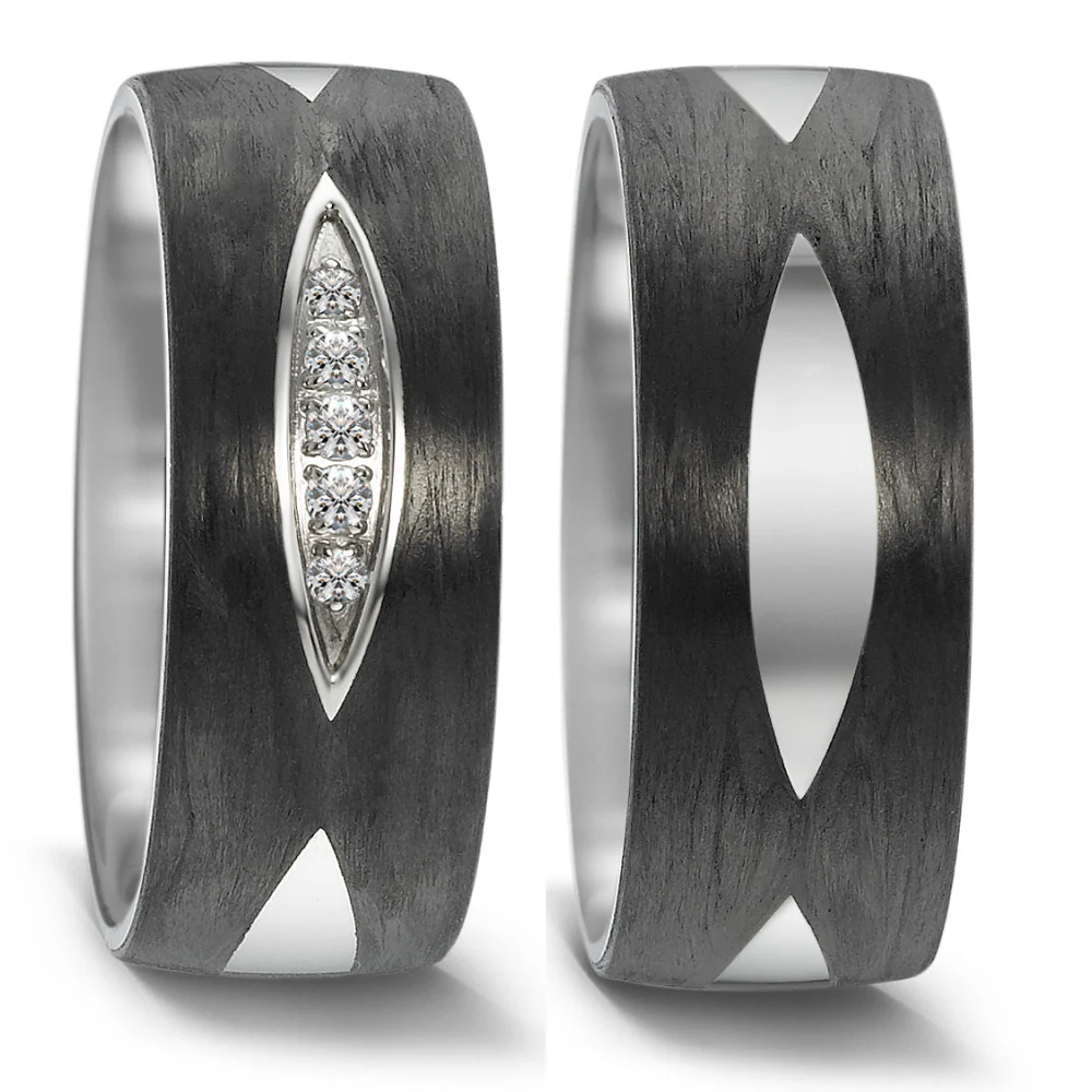 Anello del partner Acciaio inossidabile, Carbonio - Image 2