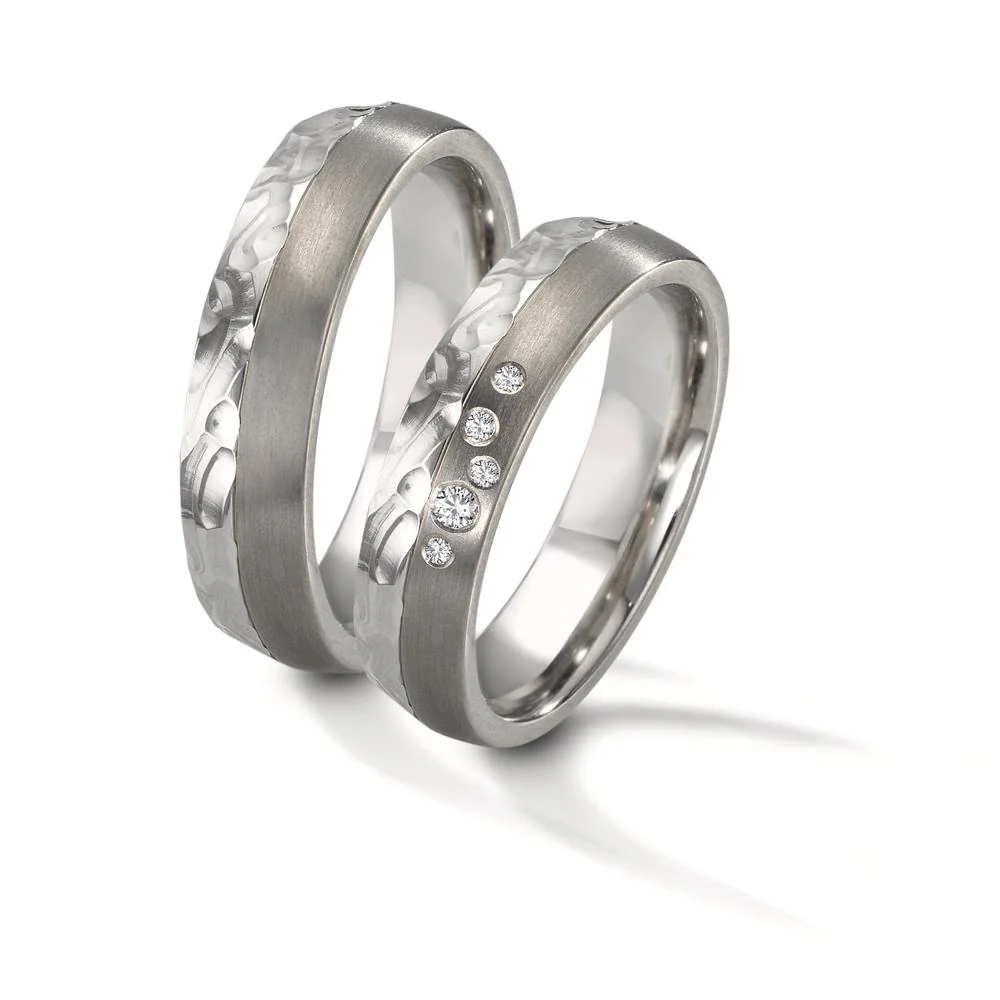 Anello del partner Acciaio inossidabile, Titanio - Image 3