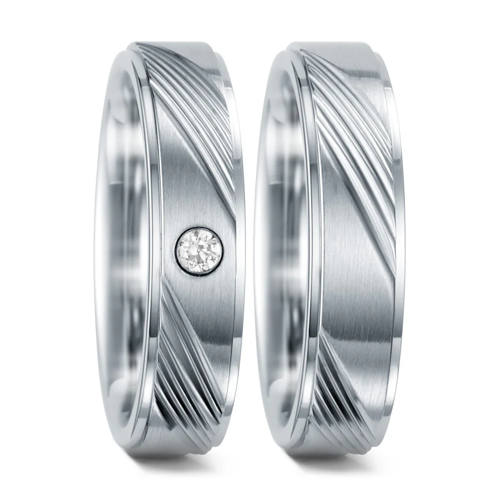 Anello del partner Acciaio inossidabile Zirconia - Image 2