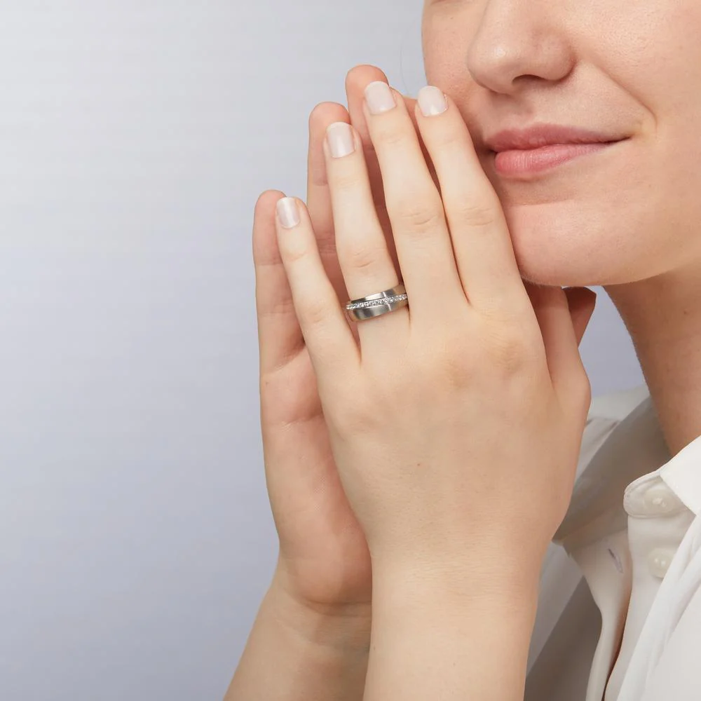 Anello del partner Acciaio inossidabile Zirconia - Image 4