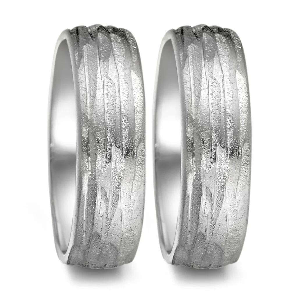 Anello del partner Argento rodiato - Image 3
