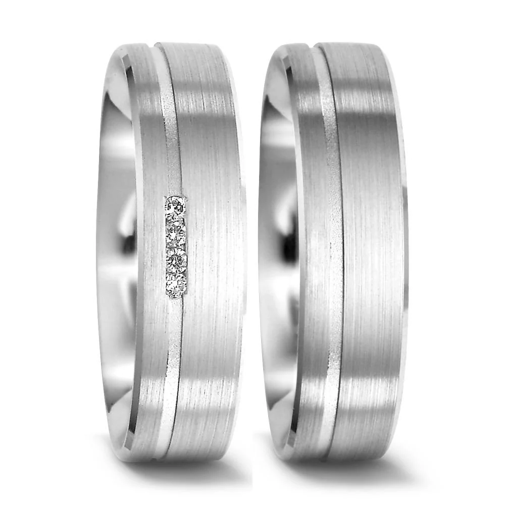 Anello del partner Oro bianco 750/18 carati - Image 2