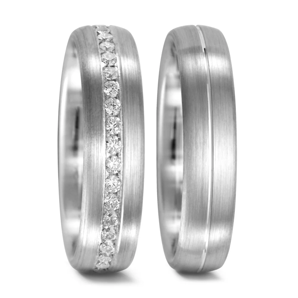 Anello del partner Oro bianco 750/18 carati - Image 2