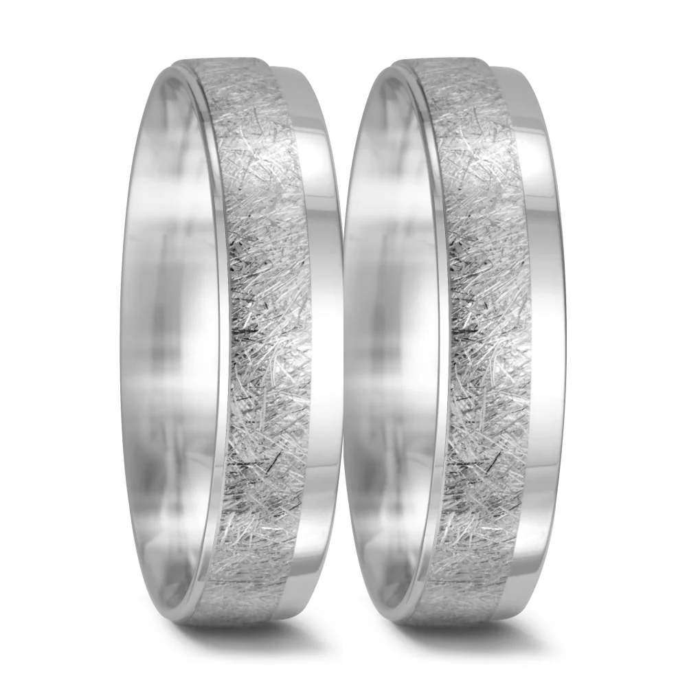 Anello del partner Oro bianco 750/18 carati - Image 5