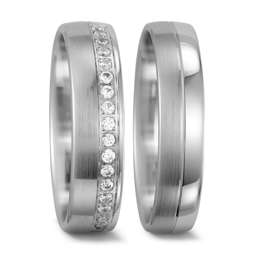 Anello del partner Oro bianco 750/18 carati - Image 2