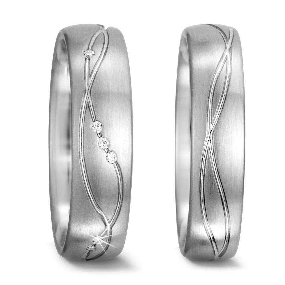 Anello del partner Oro bianco 750/18 carati - Image 2