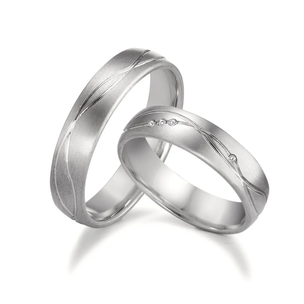 Anello del partner Oro bianco 750/18 carati - Image 3