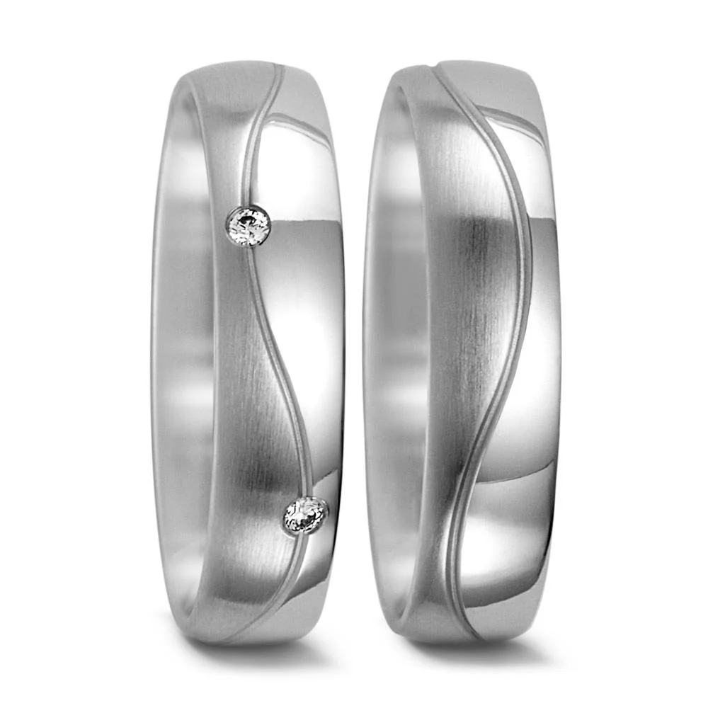Anello del partner Oro bianco 750/18 carati - Image 2