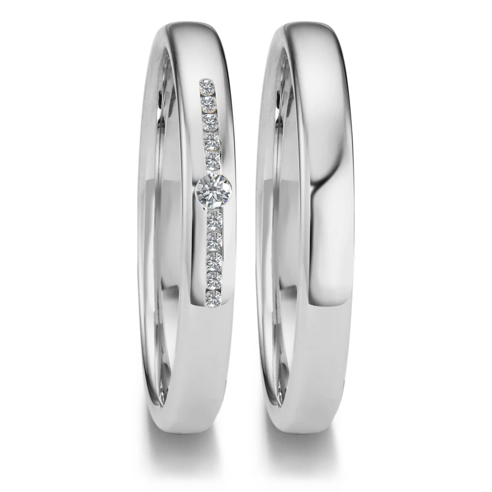 Anello del partner Oro bianco 750/18 carati - Image 2