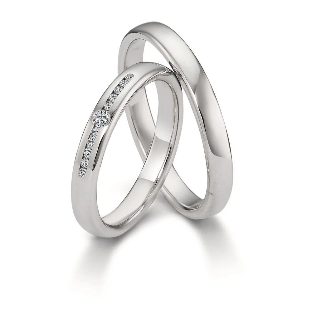 Anello del partner Oro bianco 750/18 carati - Image 3