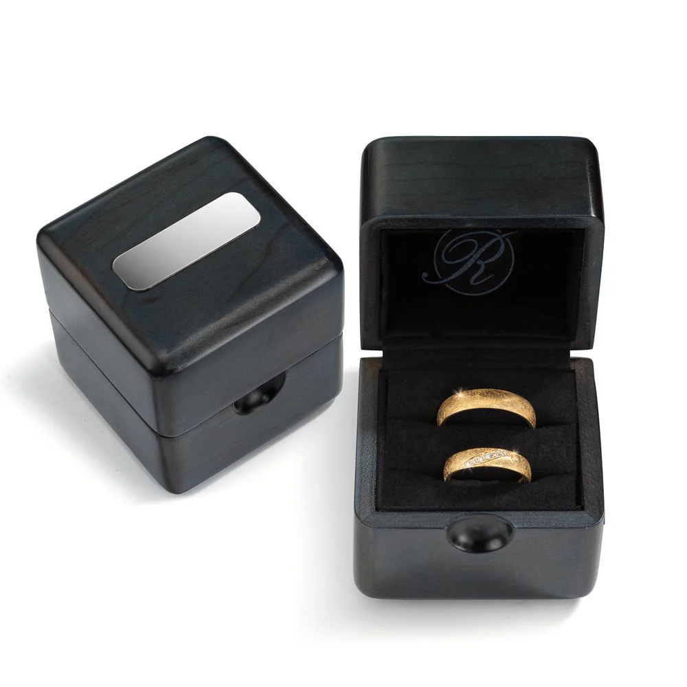 Anello del partner Oro giallo 750/18 carati Diamante 0.066 ct, 7 pietra, tw-vsi - Image 2