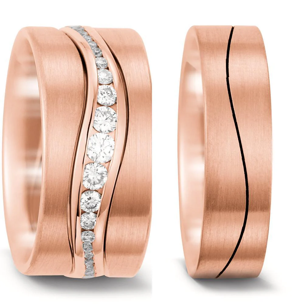 Anello del partner Oro rosa 750/18 carati - Image 2