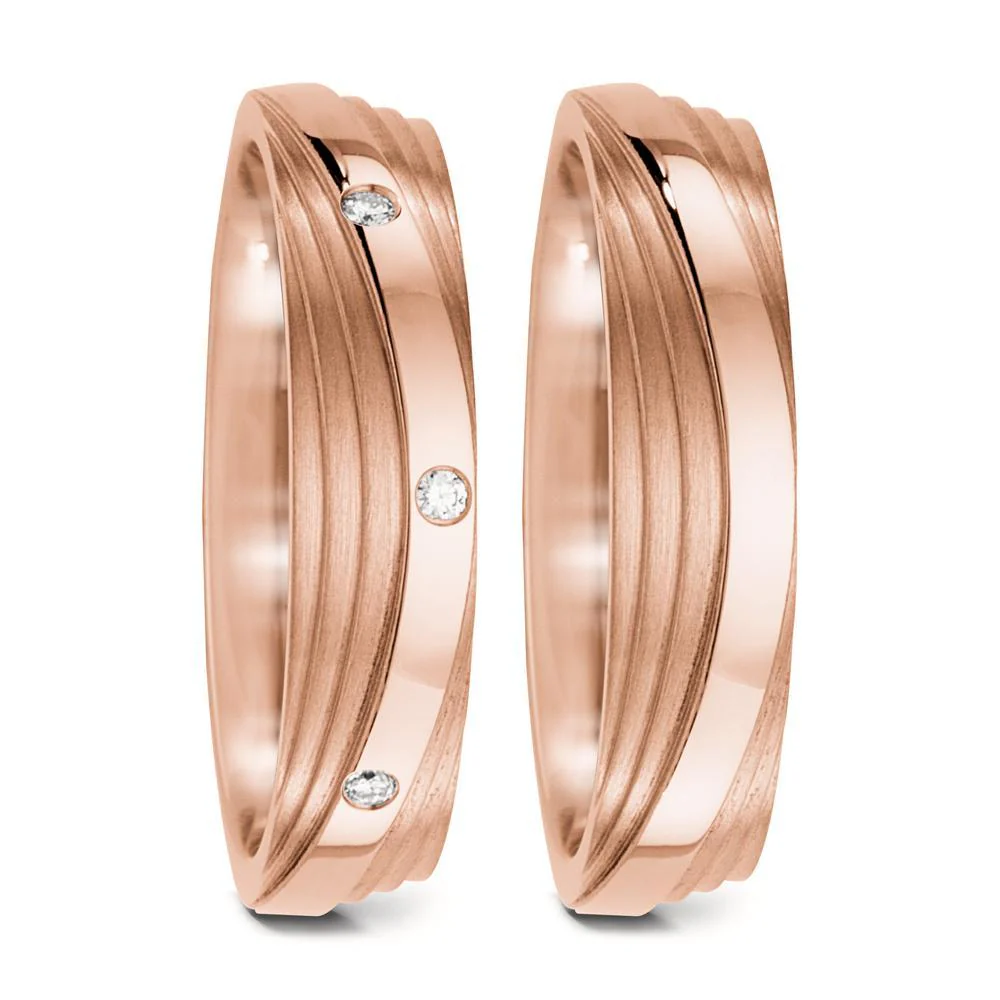 Anello del partner Oro rosa 750/18 carati - Image 2