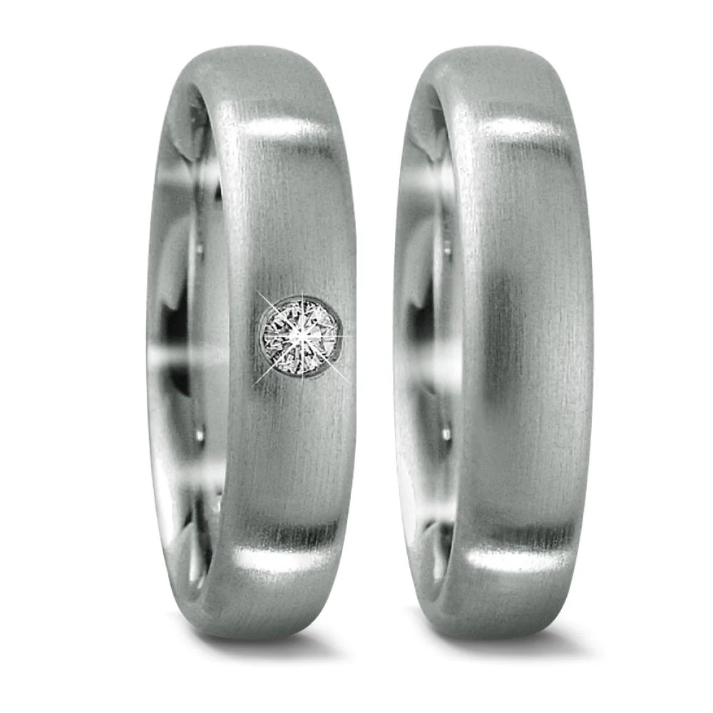 Anello del partner Platino 950 Diamante 0.05 ct, tw-if - Image 2