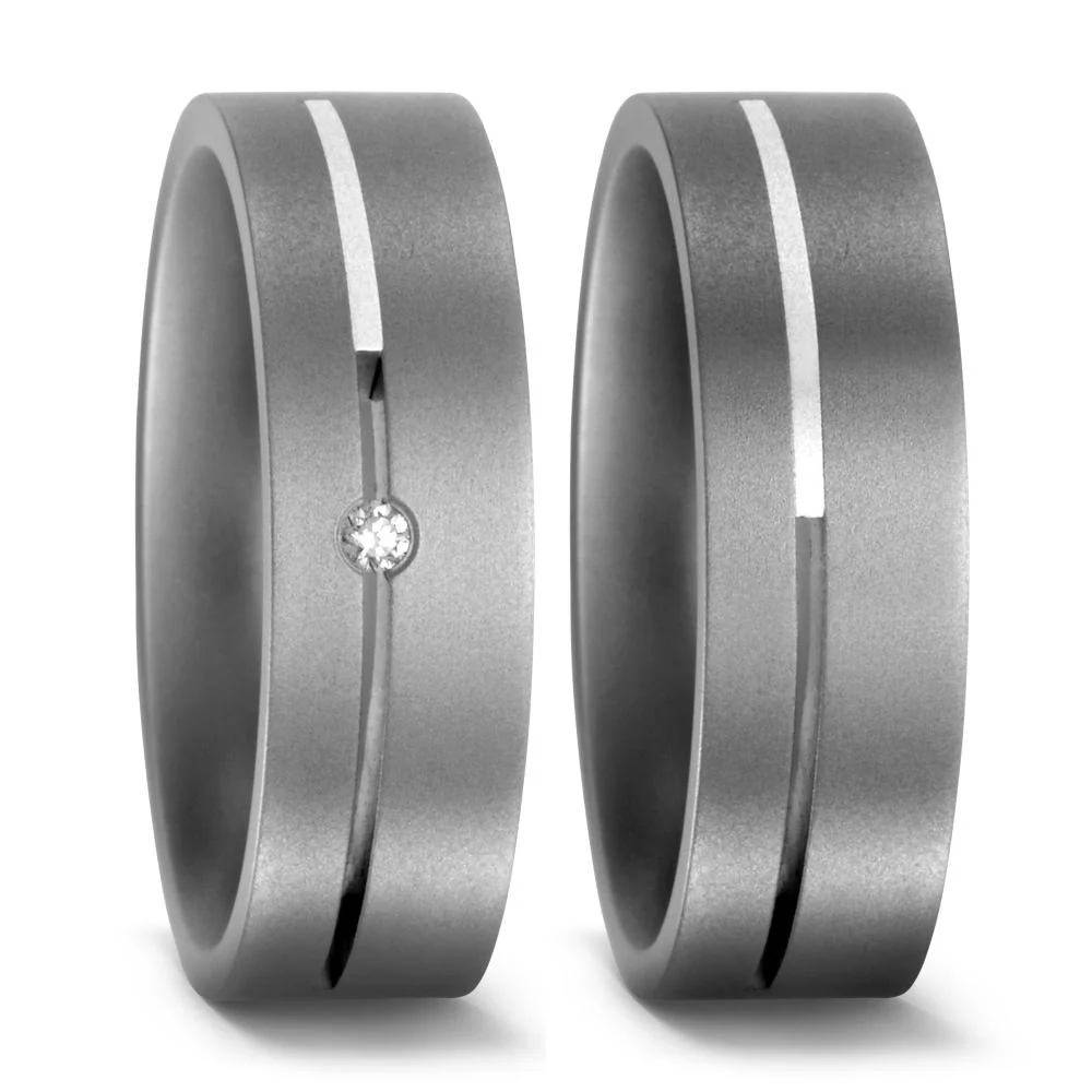 Anello del partner Titanio, Argento - Image 2
