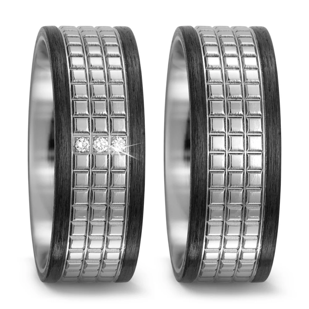 Anello del partner Titanio, Carbonio - Image 2