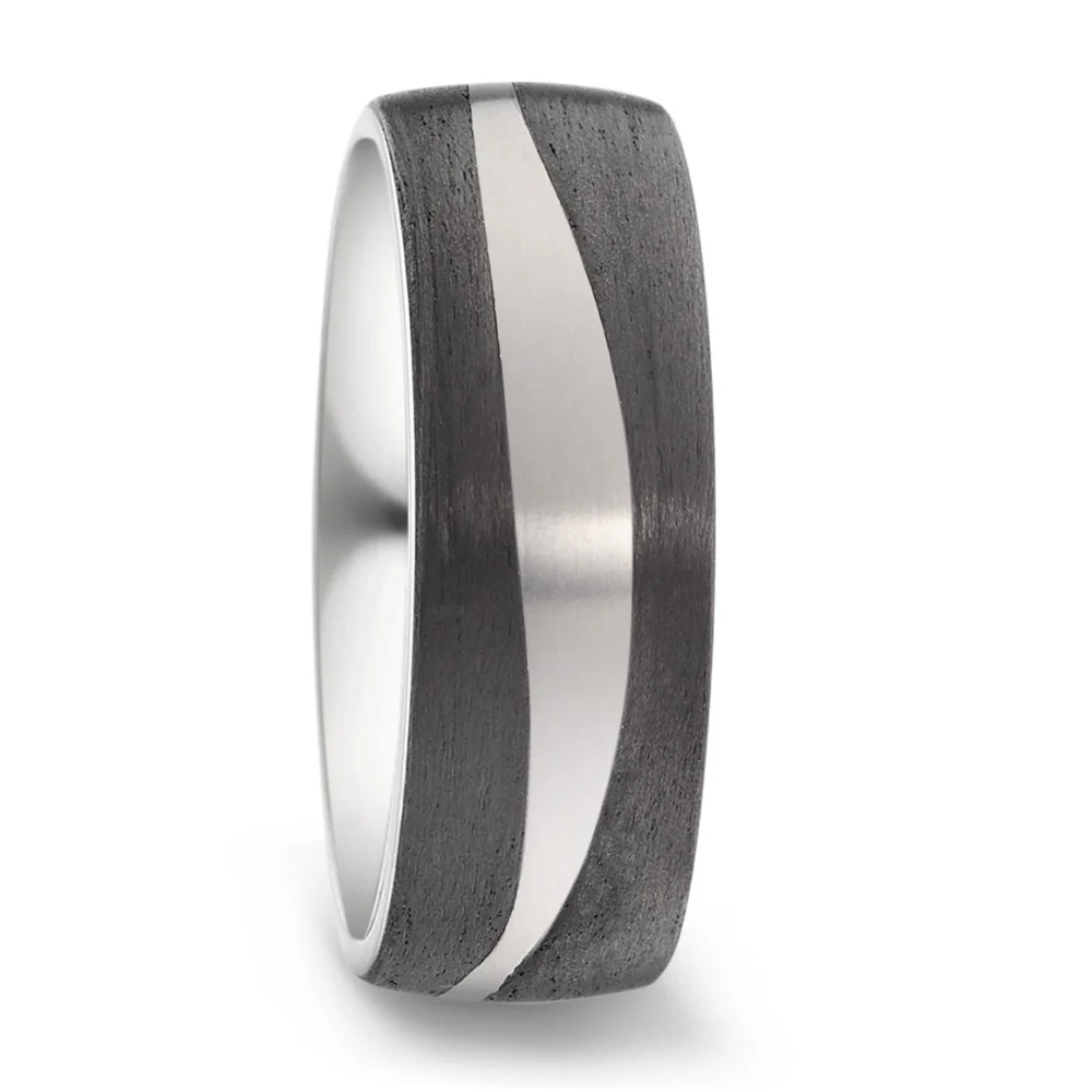 Anello del partner Titanio, Carbonio