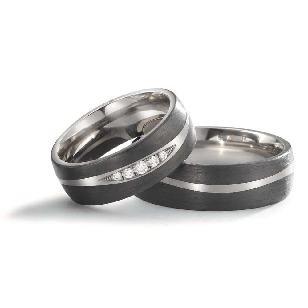 Anello del partner Titanio, Carbonio - Image 4