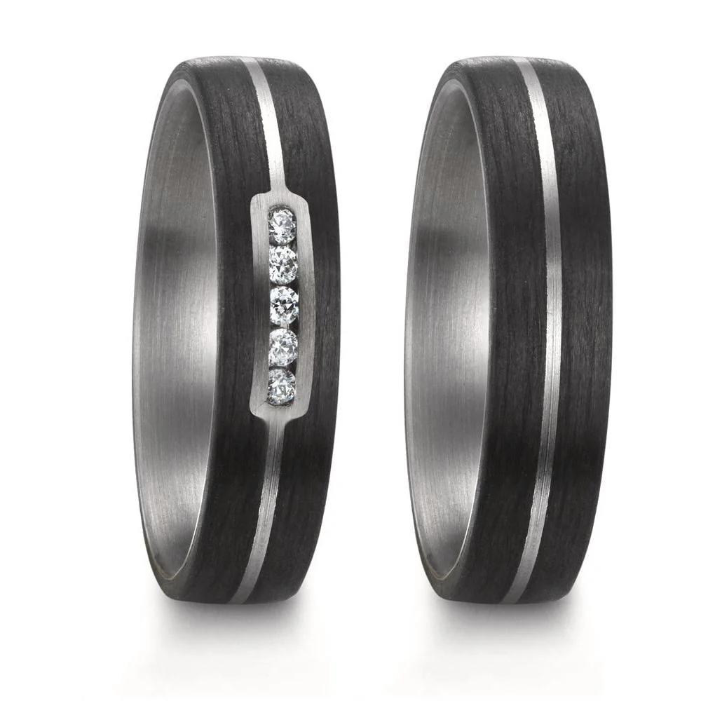 Anello del partner Titanio, Carbonio - Image 2