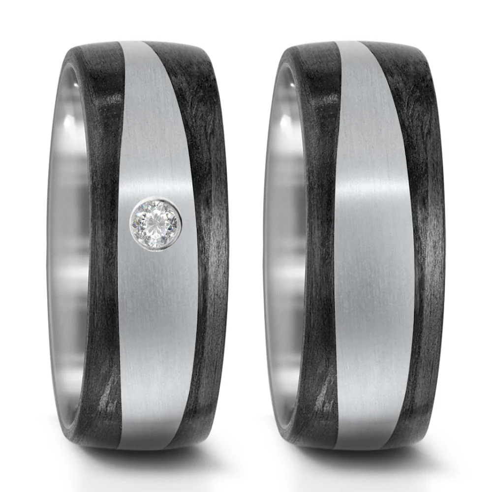 Anello del partner Titanio, Carbonio - Image 2