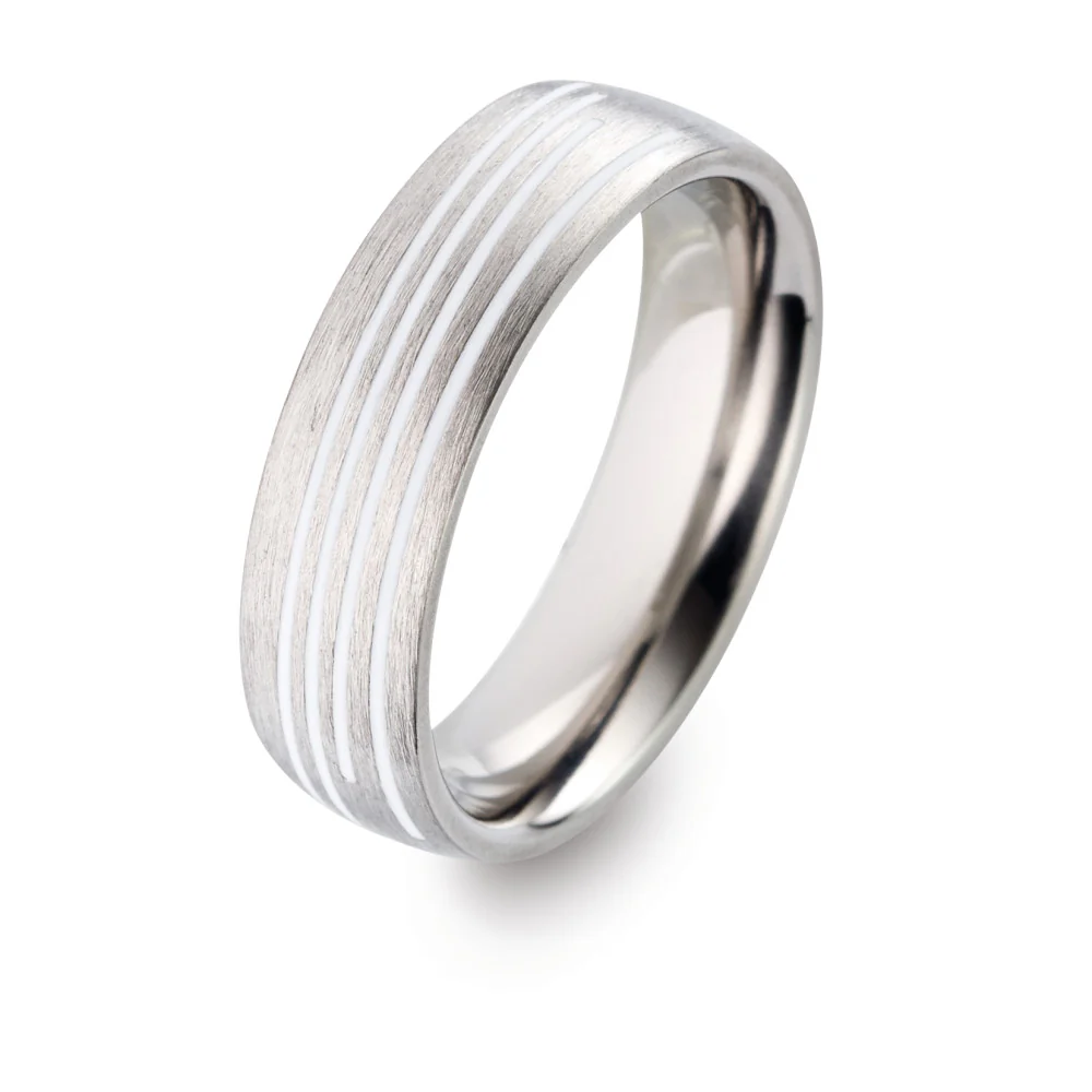 Anello del partner Titanio, Ceramica - Image 3