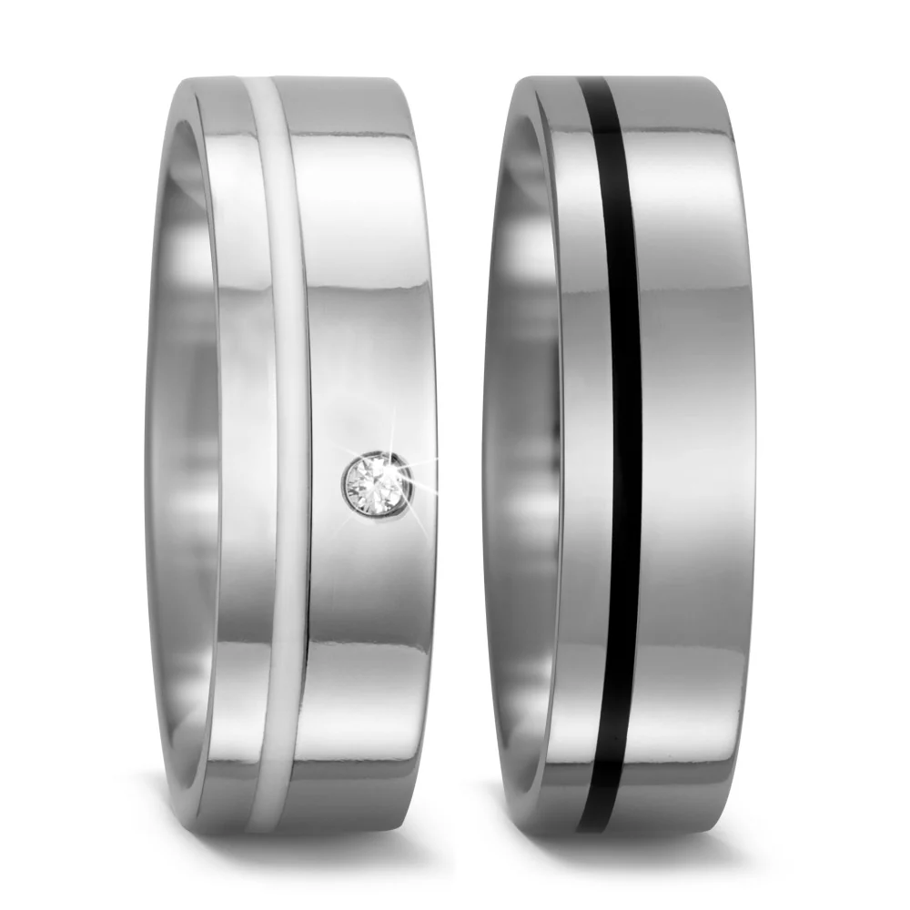 Anello del partner Titanio, Ceramica - Image 2