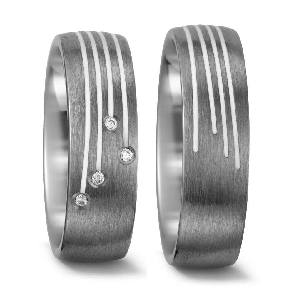 Anello del partner Titanio, Ceramica - Image 2