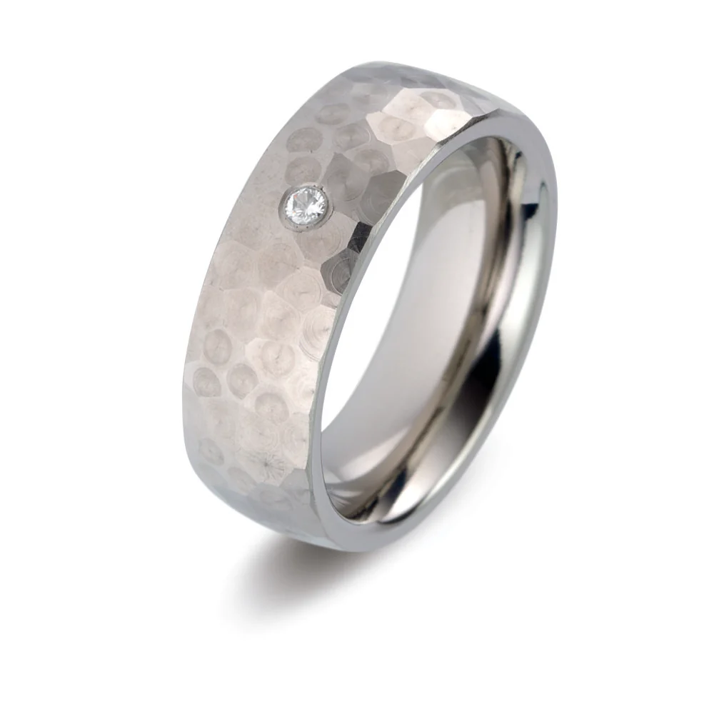 Anello del partner Titanio Diamante 0.03 ct, w-si - Image 3