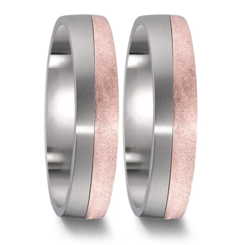 Anello del partner Titanio, Oro rosso 750/18 carati - Image 3