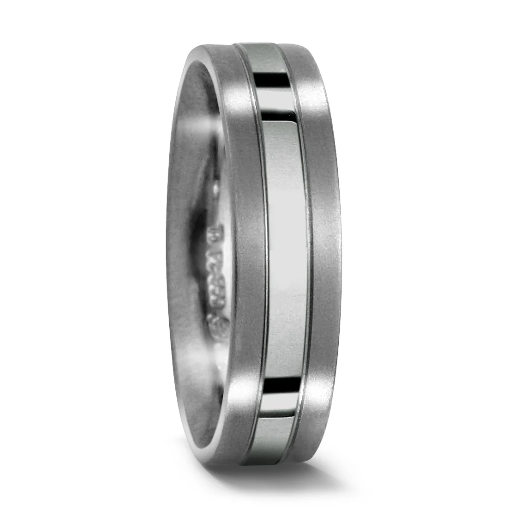 Anello del partner Titanio, Platino 950