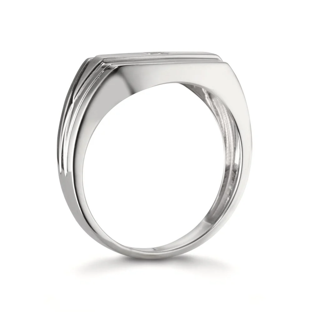 Anello Oro bianco 375/9K Diamante 0.01 ct, w-si - Image 2