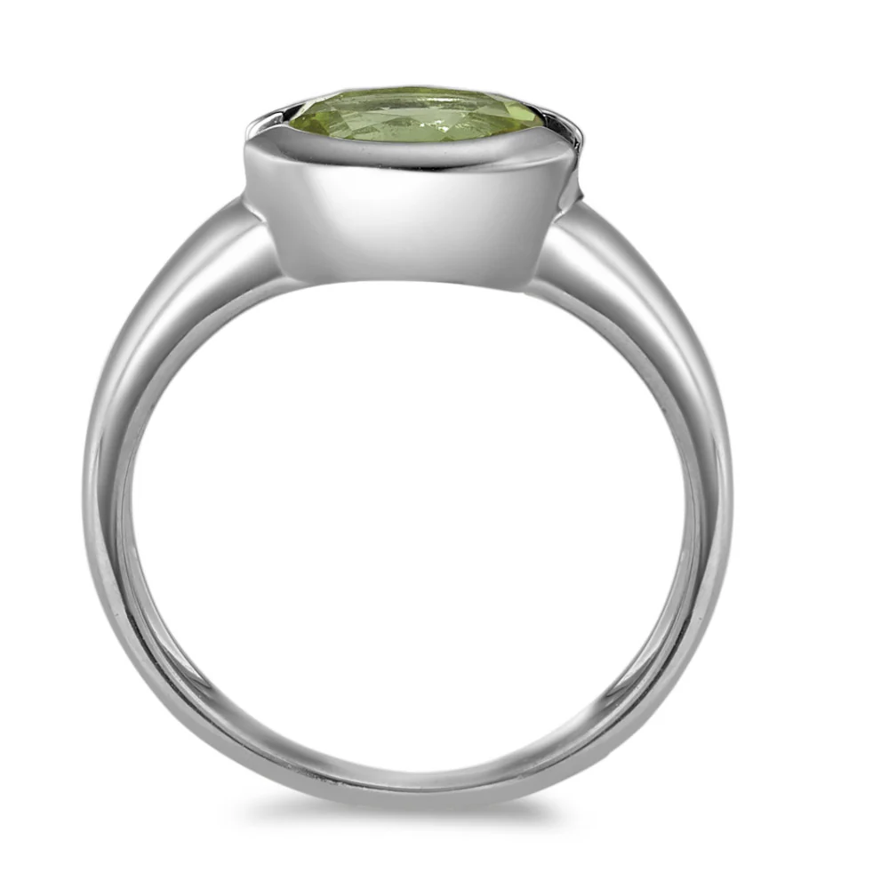 Anello Oro bianco 375/9K Peridoto - Image 3