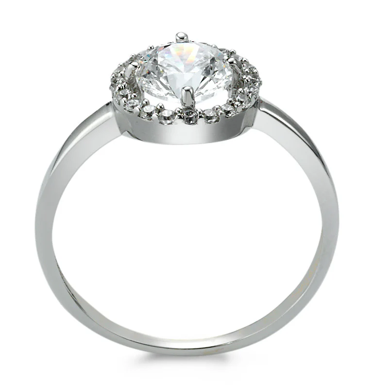 Anello Oro bianco 375/9K Zirconia - Image 2