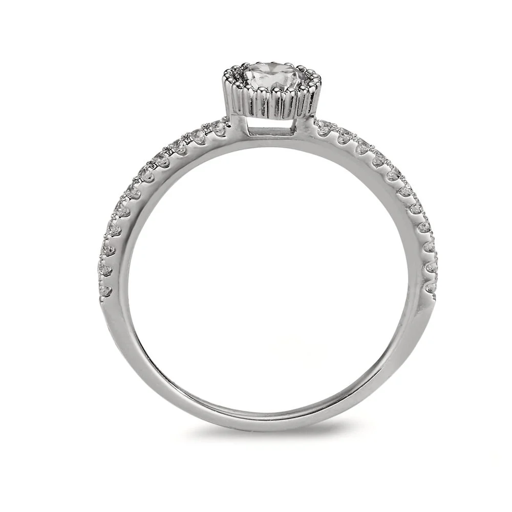 Anello Oro bianco 375/9K Zirconia Ø5.5 mm - Image 2