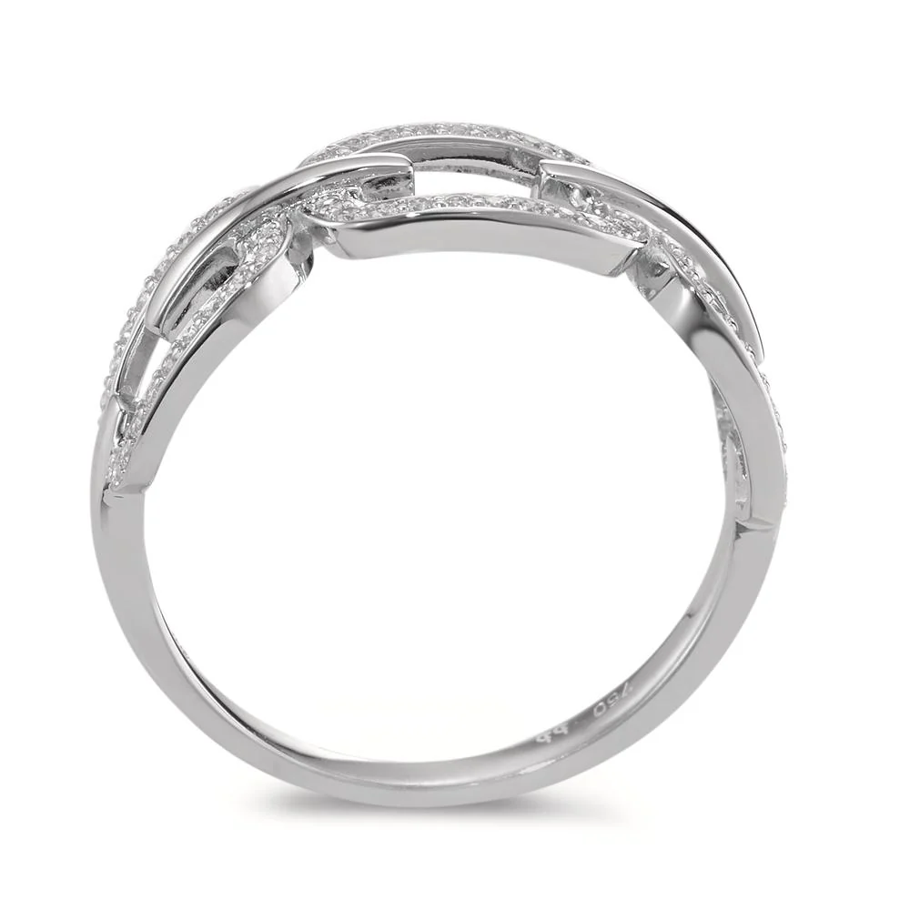 Anello Oro bianco 750/18 carati Diamante 0.20 ct, [Brillant], w-si - Image 4