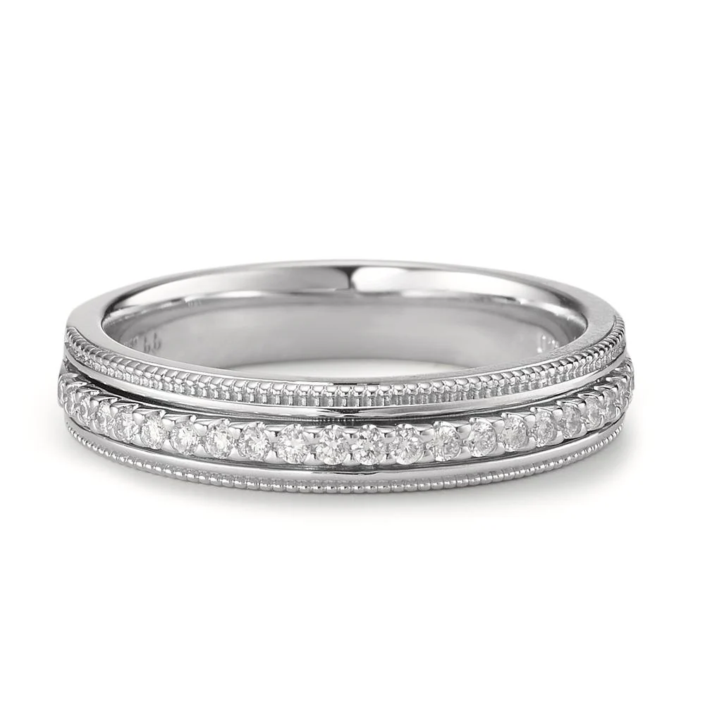 Anello Oro bianco 750/18 carati Diamante 0.21 ct, 23 pietra, [Brillant], w-si - Image 2