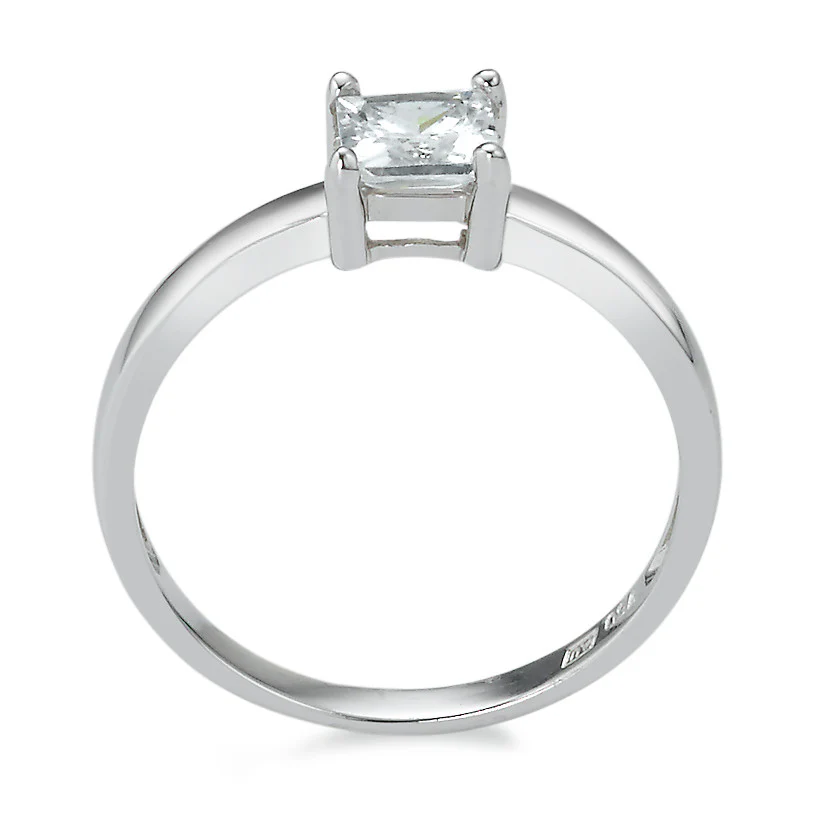 Anello Oro bianco 750/18 carati Zirconia - Image 2