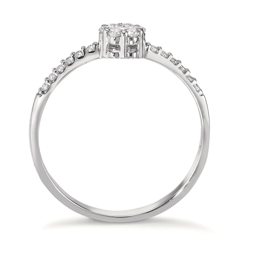 Anello Oro bianco 750/18 carati Zirconia - Image 2