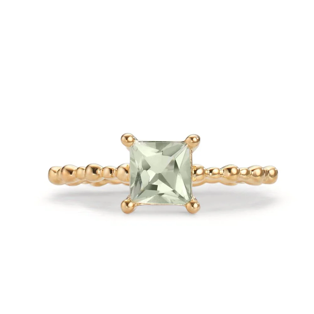Anello Oro giallo 375/9K Ametista verde - Image 3