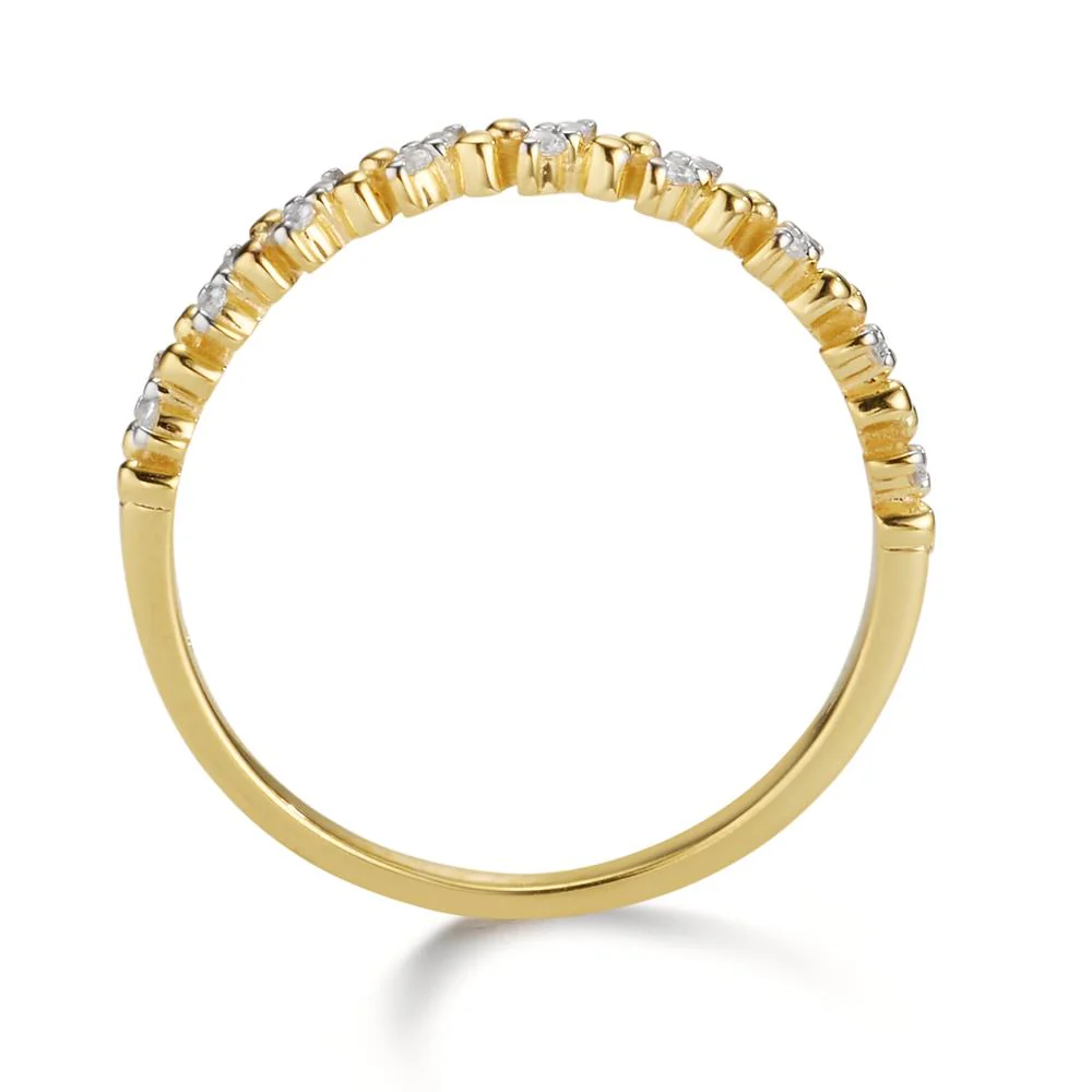 Anello Oro giallo 375/9K Zirconia 18 pietra - Image 2