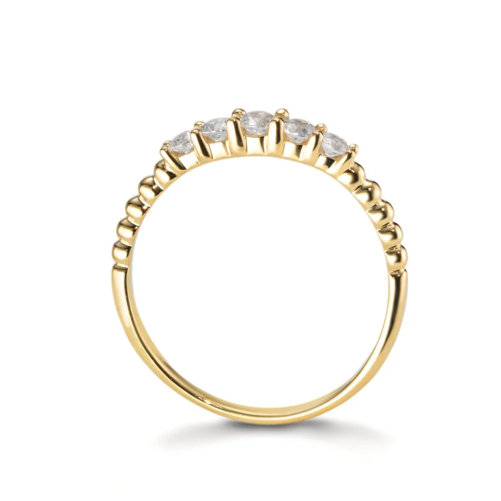 Anello Oro giallo 375/9K Zirconia 5 pietra - Image 3