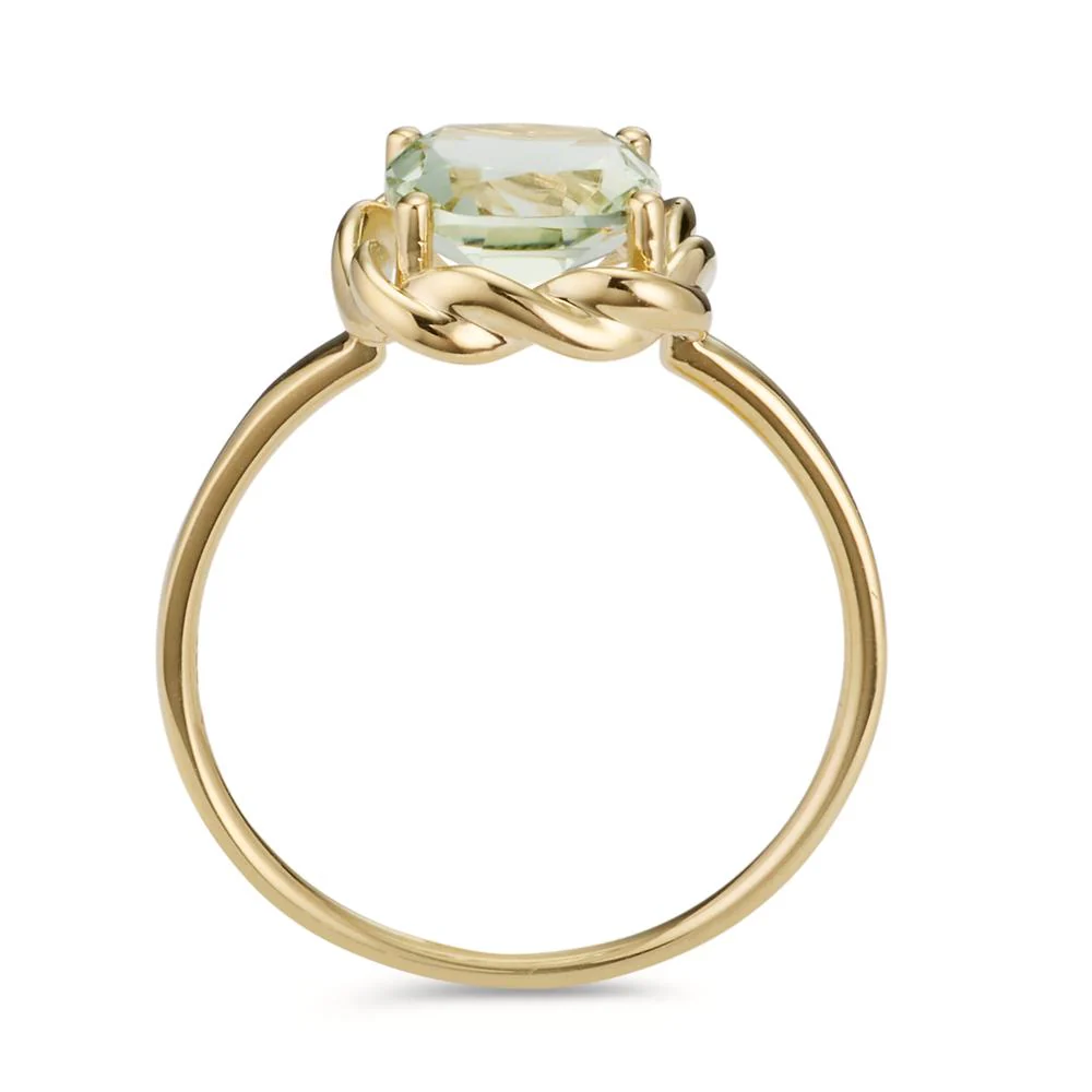 Anello Oro giallo 585/14 kt Ametista verde - Image 3