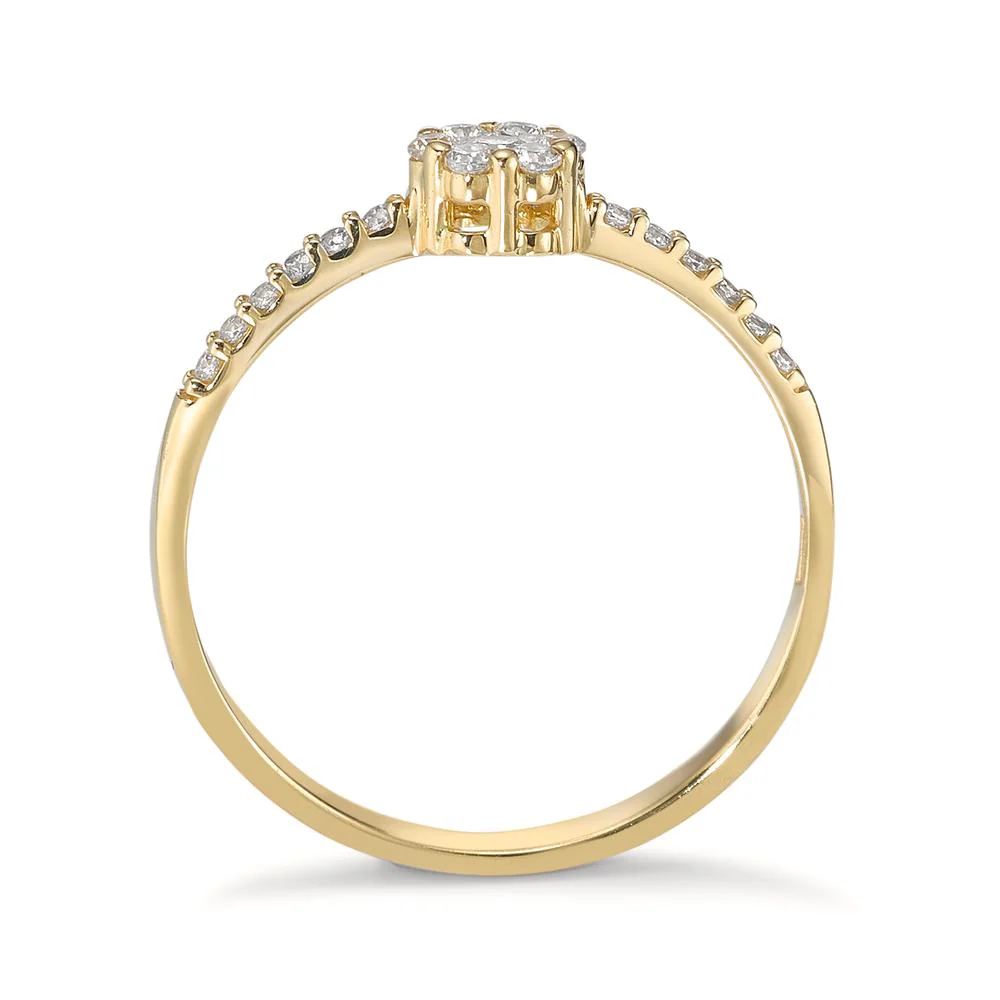 Anello Oro giallo 750/18 carati Zirconia - Image 2